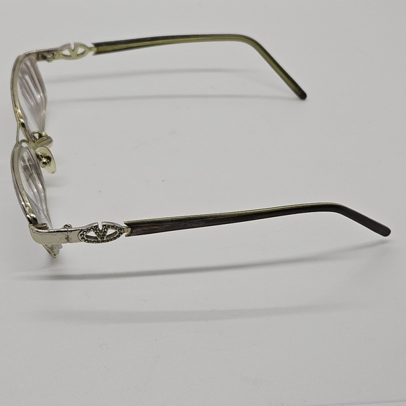 Valentino eyeglasses tortoiseshell frames with green rhinestone logo FOR FRAMES - Picture 2 of 10